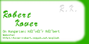 robert kover business card